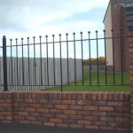 brick wall and garden