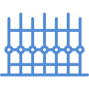 blue fence icon