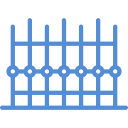 blue fence icon